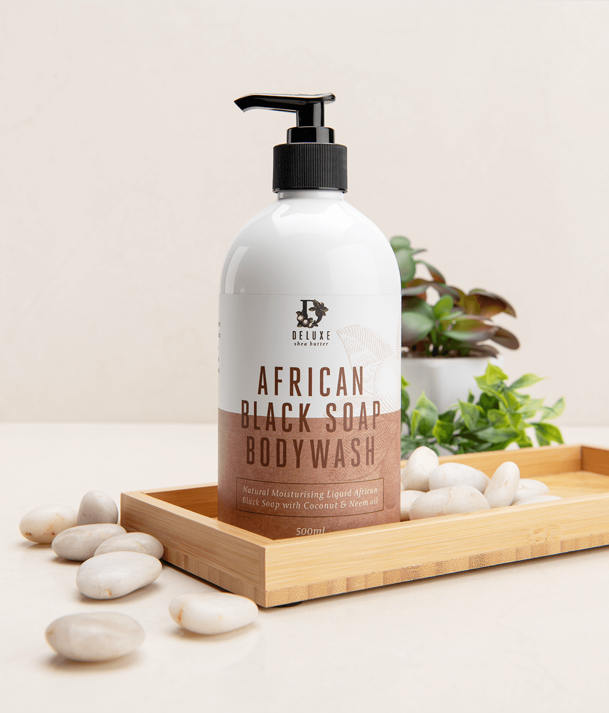 Deluxe Shea Butter® Liquid African Black Soap Bodywash 500ml