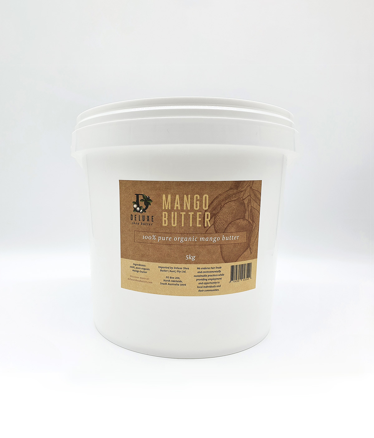 Deluxe Shea Butter® Organic Mango Butter 5kg Tub