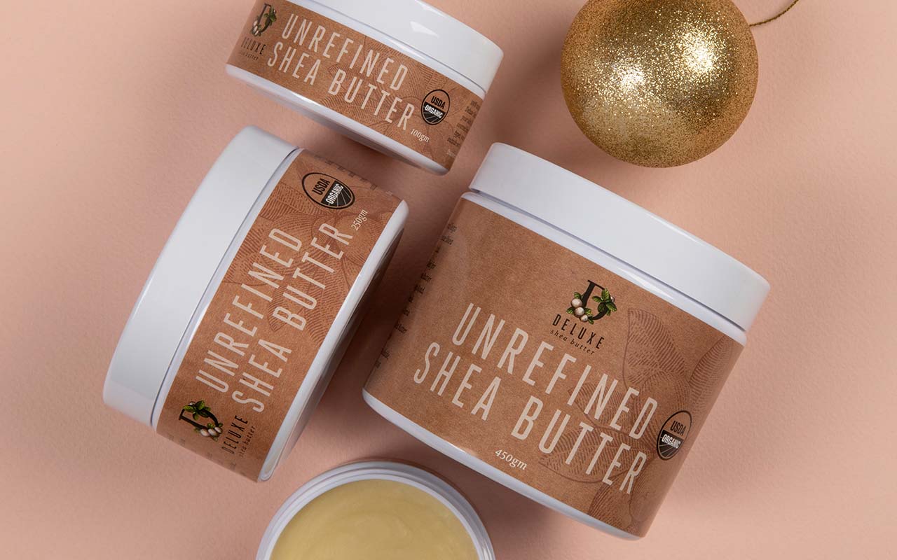 Deluxe Shea Butter Skincare jars